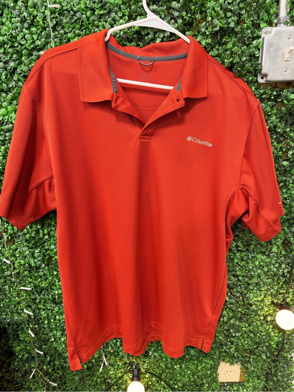 Columbia Men's Orange Short-Sleeve Polo